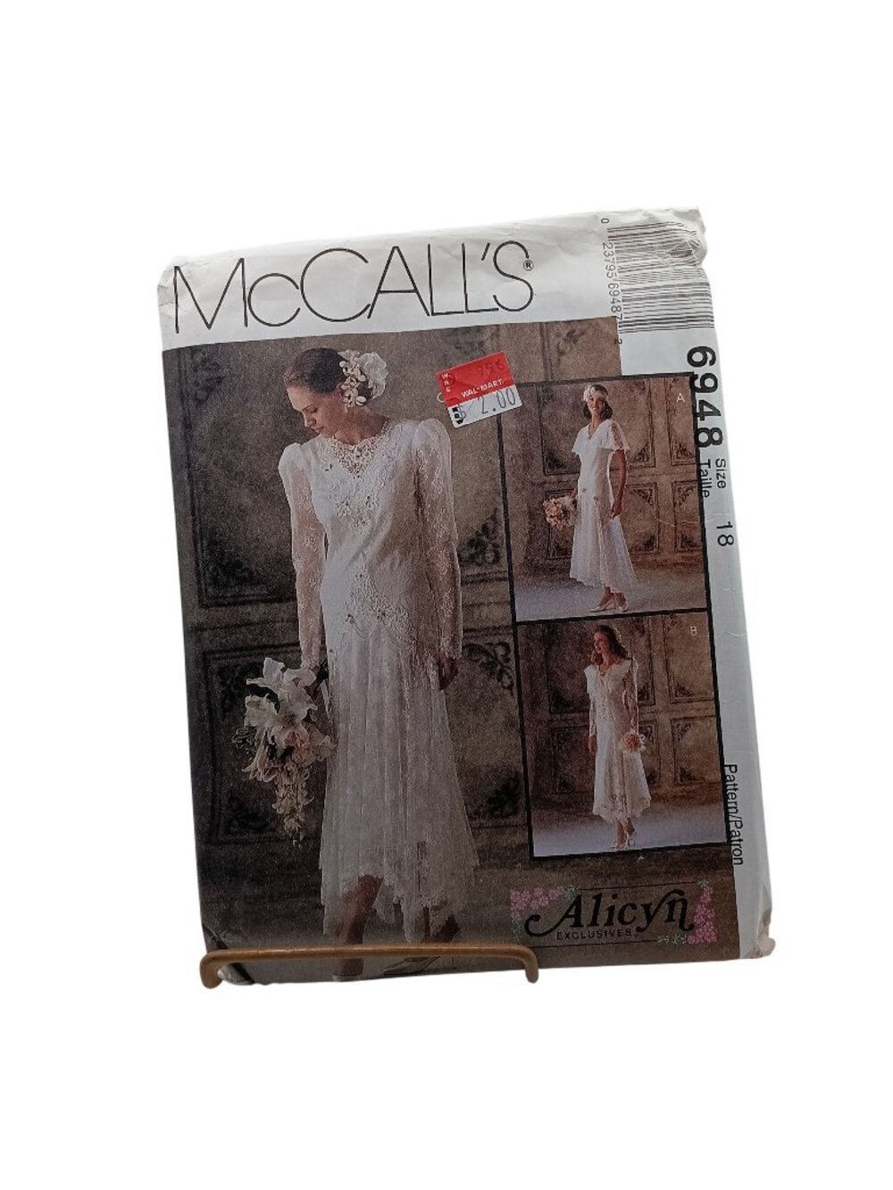 McCalls Bridal & Bridesmaid Sewing Pattern 6948 Size 18 Alicyn Exclusives Vintag